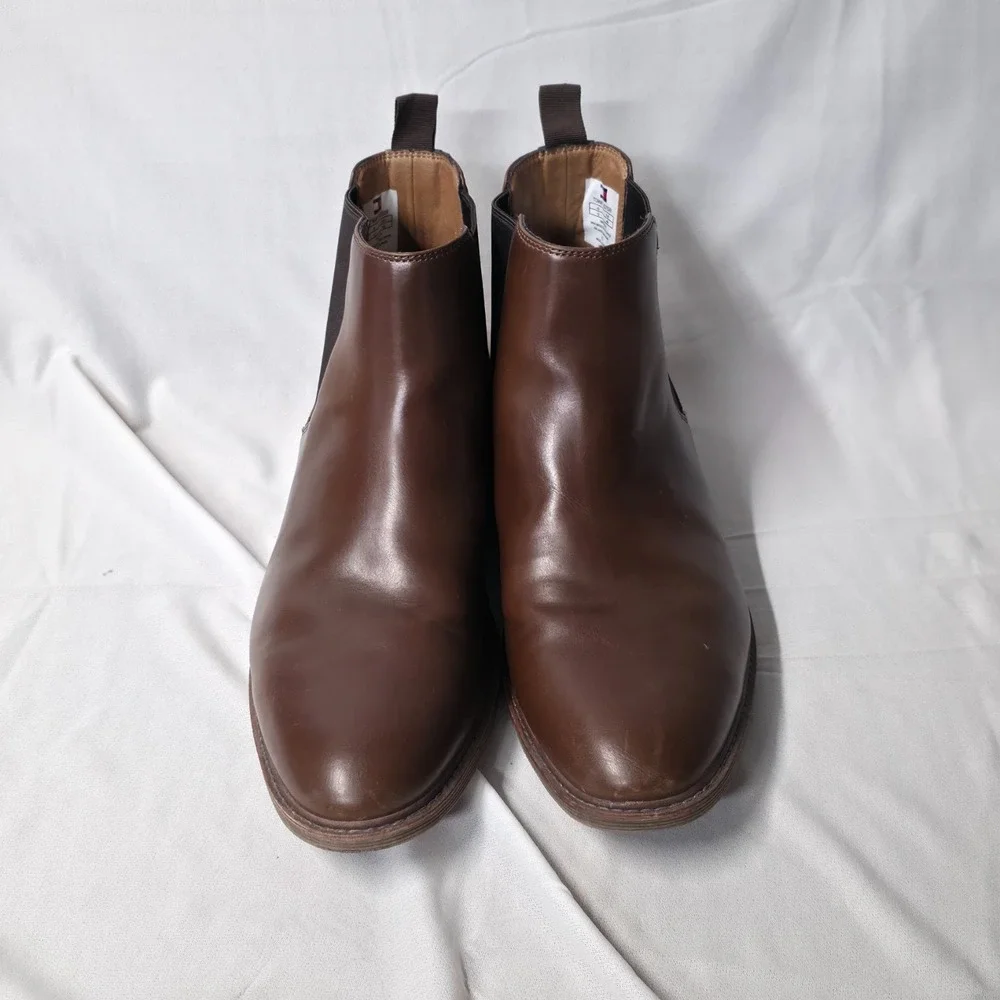 Tommy Hilfiger Men's Brown Risten Chelsea Boots Size 12